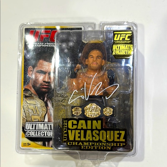 Autographed UFC Cain Velasquez Championship Edition Figure